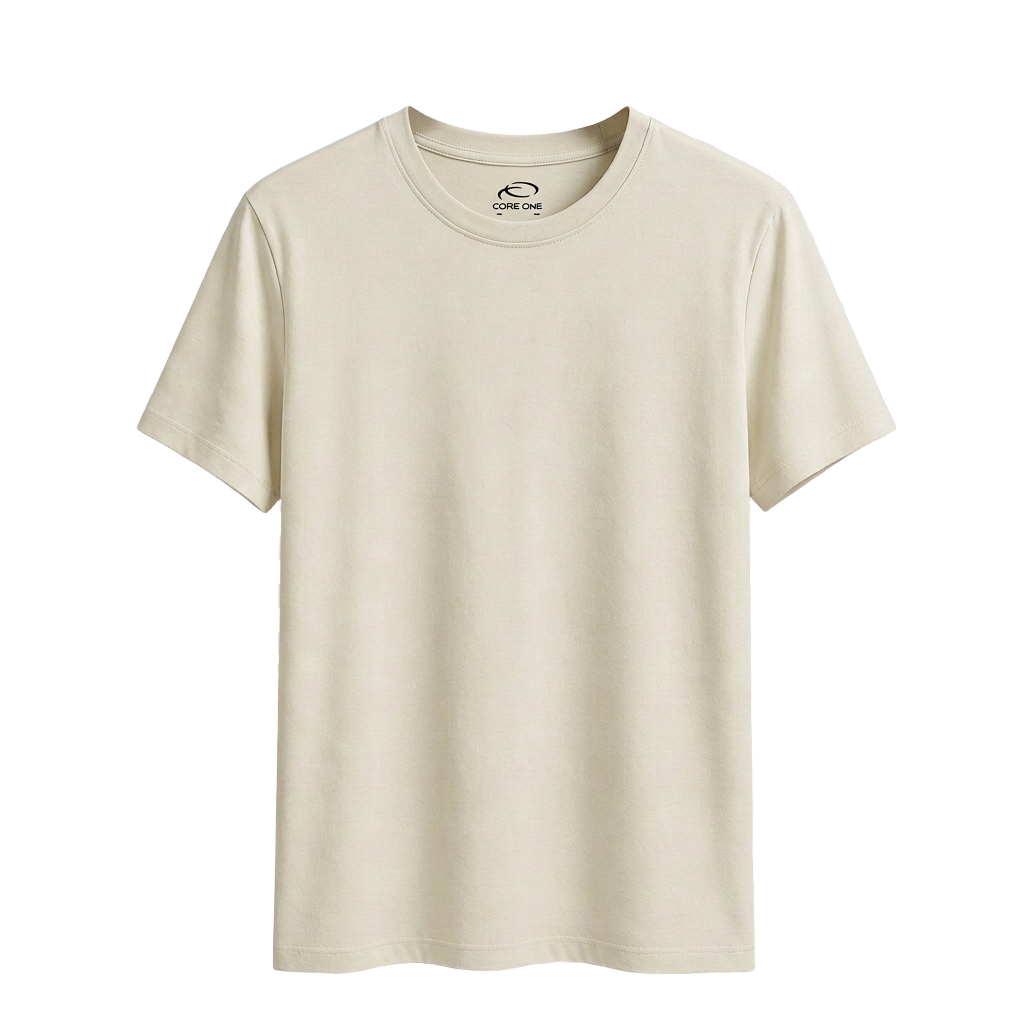 Core One bamboo fiber Classic Crew holding its shape