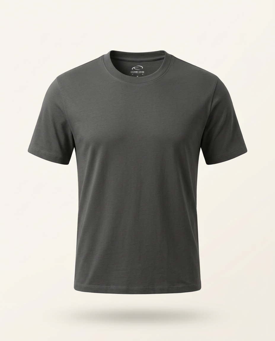 Bamboo tee hanging wrinkle-free